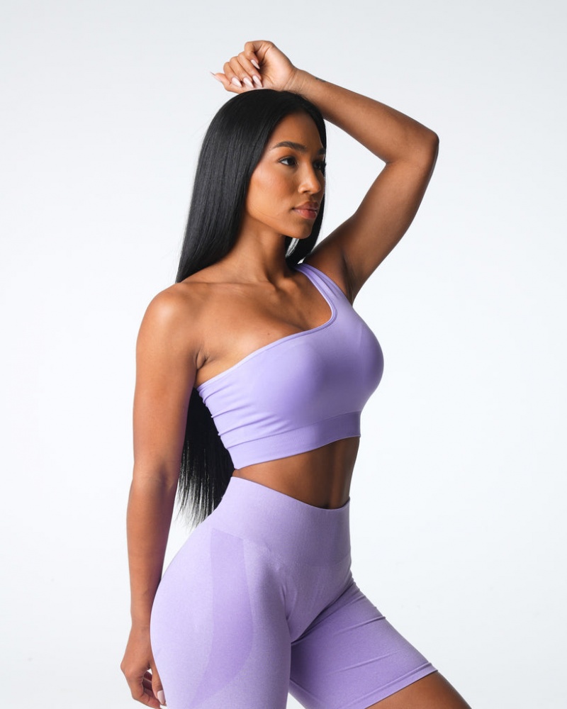 Women's NVGTN Passion Seamless Sports Bras Purple | LKIV-07259