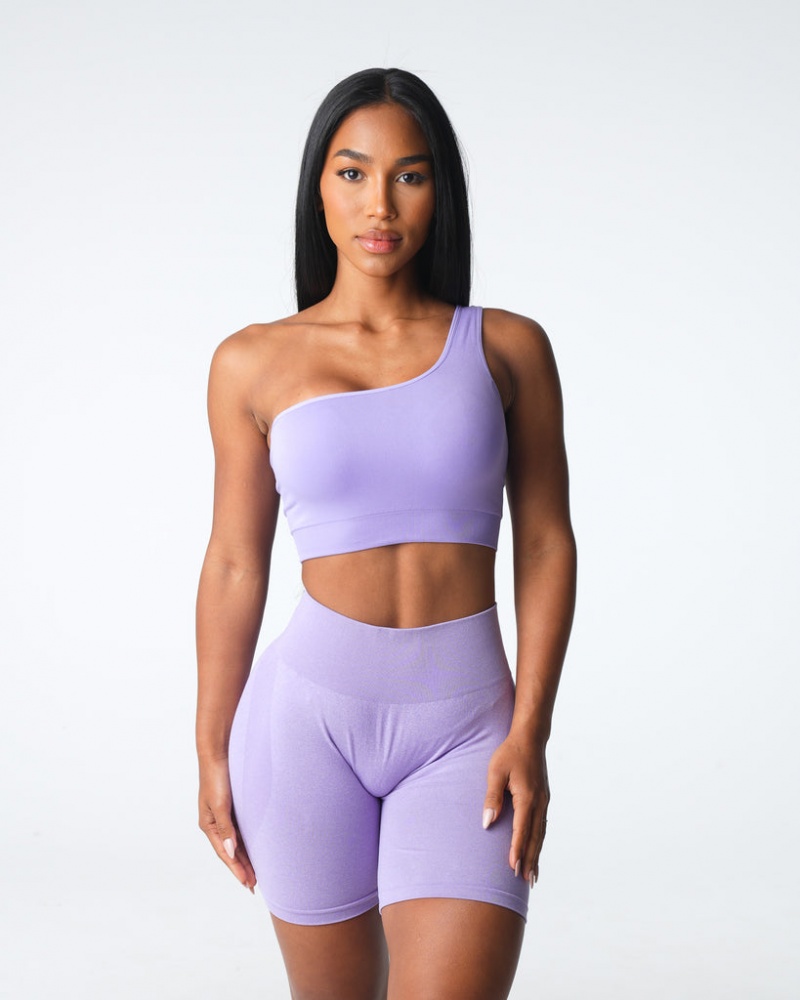 Women\'s NVGTN Passion Seamless Sports Bras Purple | KJHO-38175