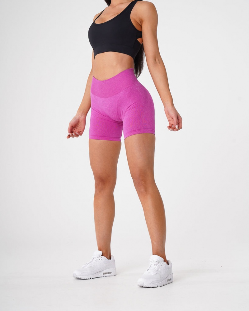 Women's NVGTN Pro Seamless Shorts Fuchsia | MWZU-27180