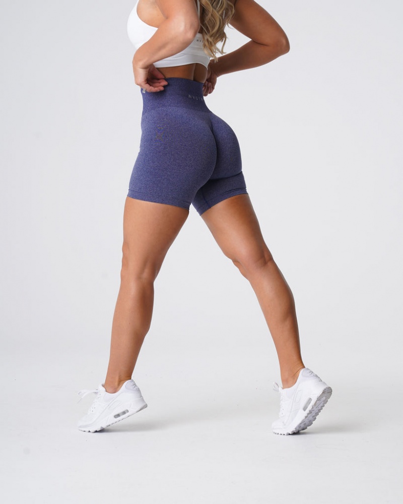 Women's NVGTN Pro Seamless Shorts Indigo | CSYE-19258