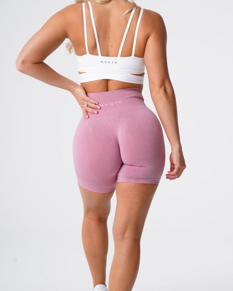 Women's NVGTN Pro Seamless Shorts Pink | UYIS-74258