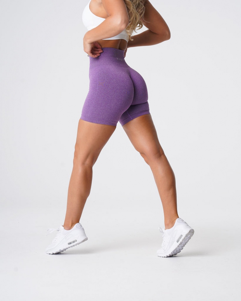 Women's NVGTN Pro Seamless Shorts Purple | OBXC-83201