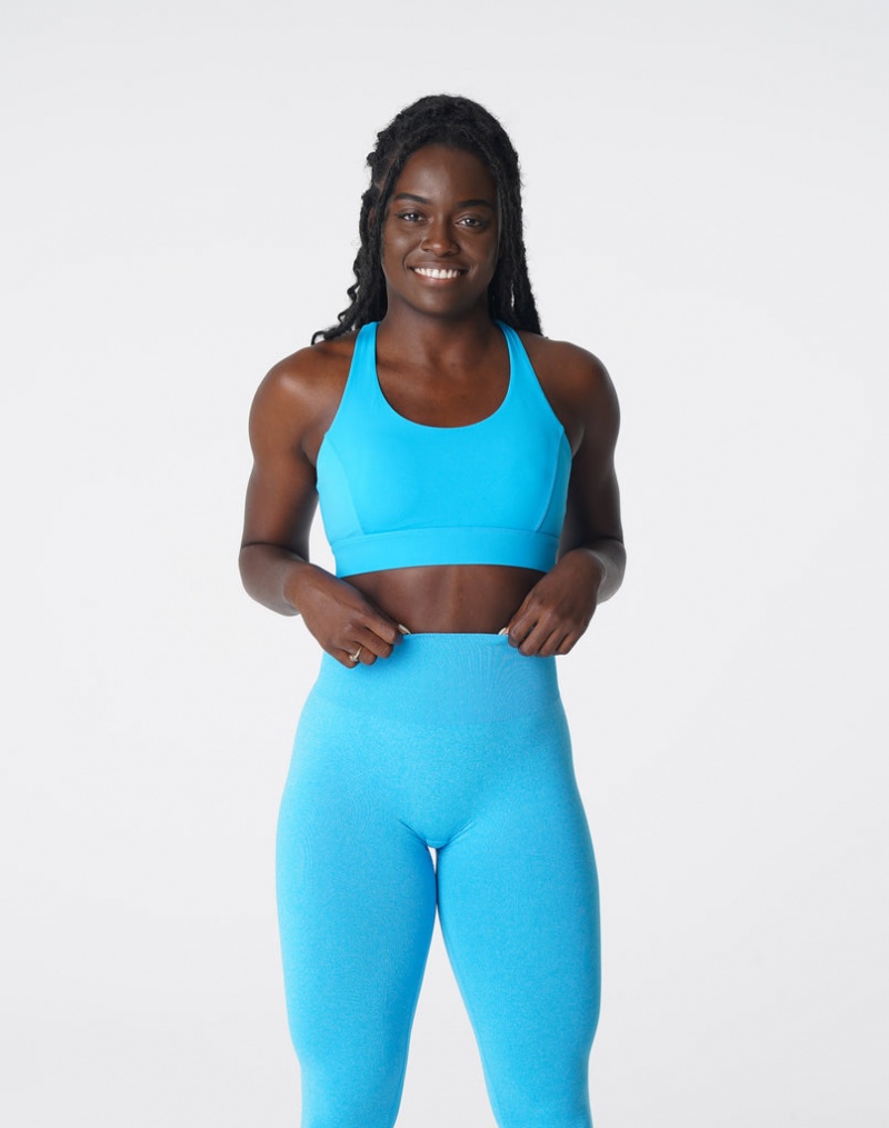 Women's NVGTN Reveal Sports Bras Blue | SHXM-39062