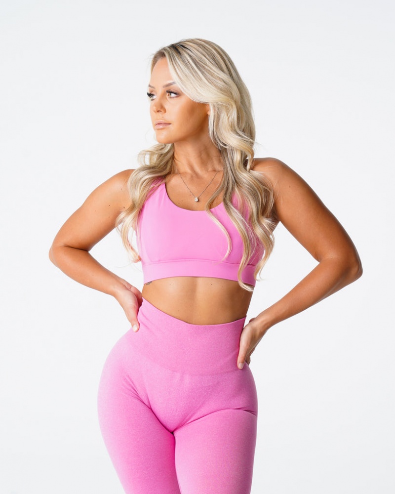 Women's NVGTN Reveal Sports Bras Pink | BUWD-24983