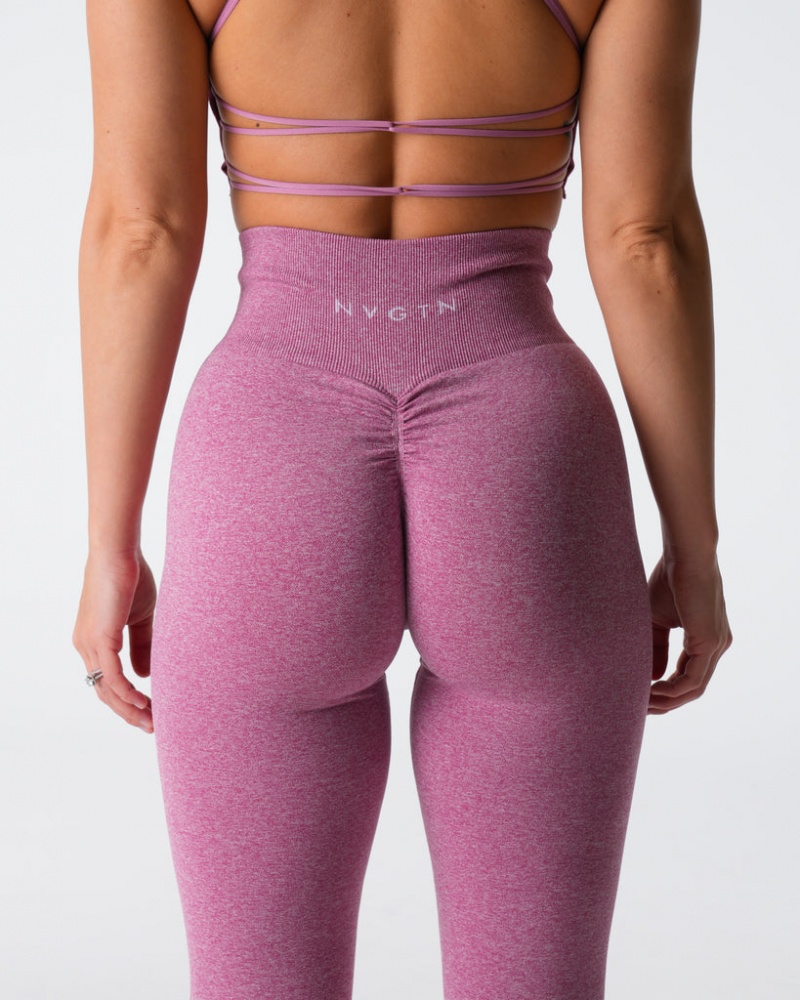 Women's NVGTN Scrunch Seamless Leggings Pink | EVLM-39741