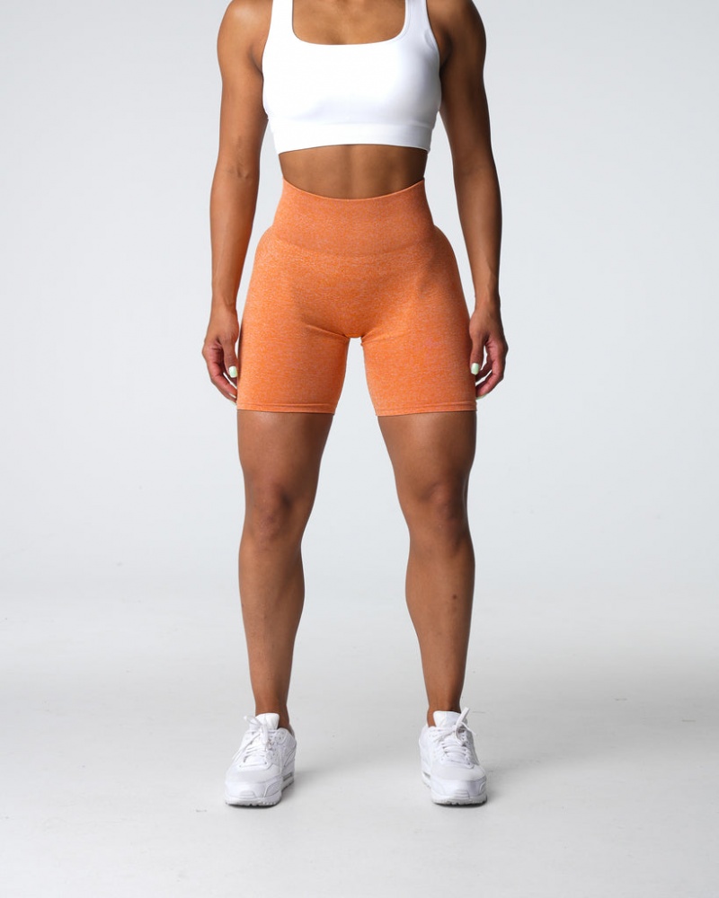 Women's NVGTN Scrunch Seamless Shorts Orange | WAEU-13472