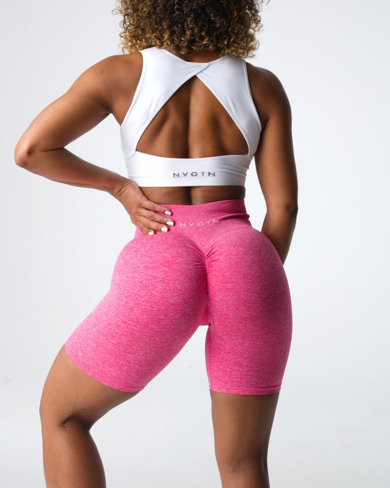 Women's NVGTN Scrunch Seamless Shorts Pink | NALY-58234