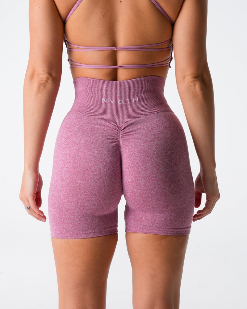 Women's NVGTN Scrunch Seamless Shorts Pink | XVQE-27409