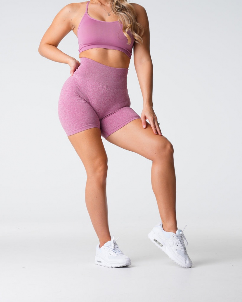 Women's NVGTN Scrunch Seamless Shorts Pink | XVQE-27409