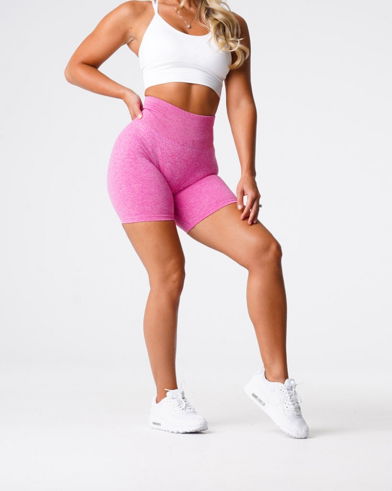 Women's NVGTN Scrunch Seamless Shorts Pink | YMEJ-50782