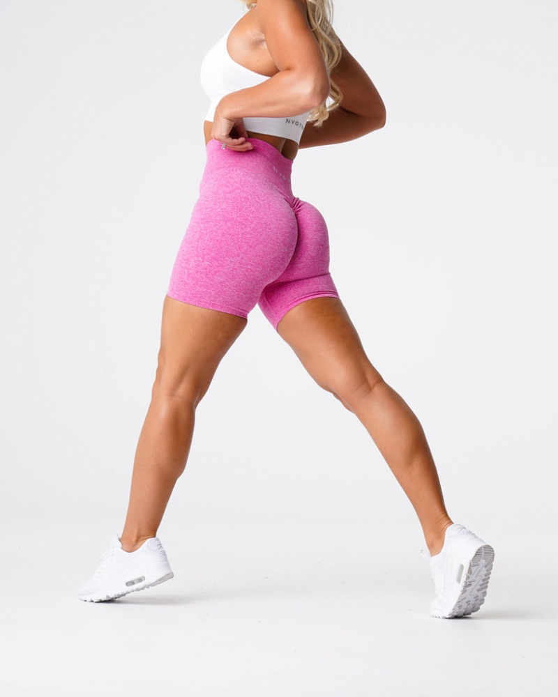 Women's NVGTN Scrunch Seamless Shorts Pink | YMEJ-50782