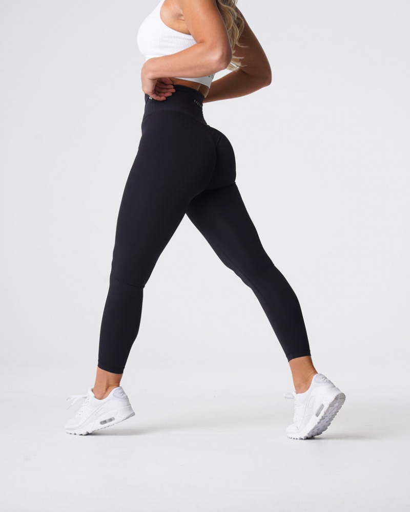 Women's NVGTN Signature 2.0 Leggings Black | TMBL-15834