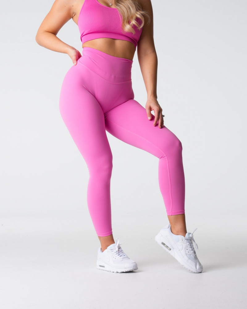 Women's NVGTN Signature 2.0 Leggings Pink | NUST-89627