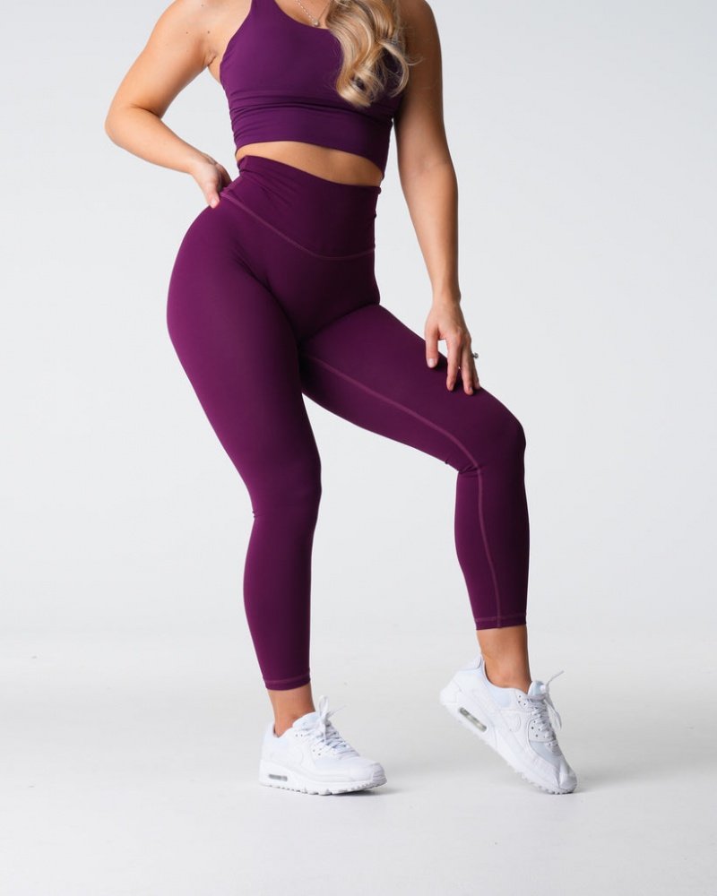 Women's NVGTN Signature 2.0 Leggings Purple | AYSV-74352