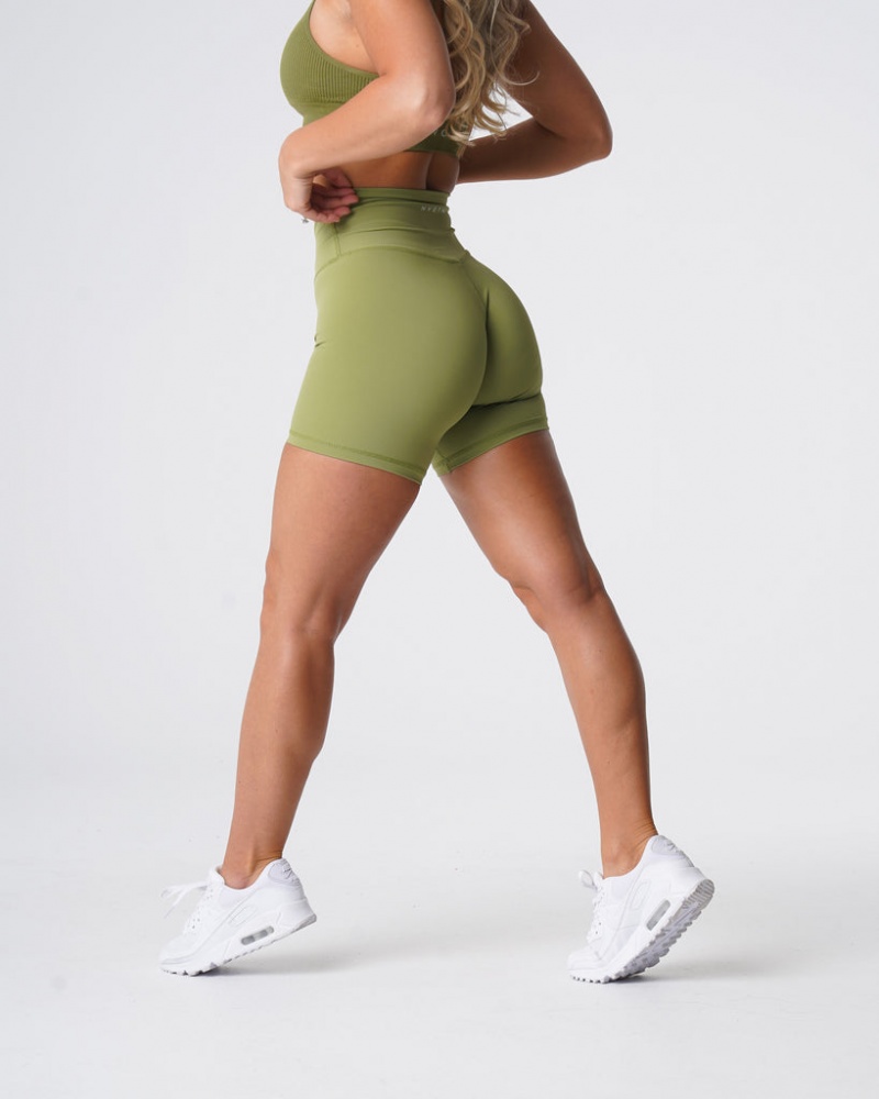 Women's NVGTN Signature 2.0 Shorts Olive | BCHK-46370