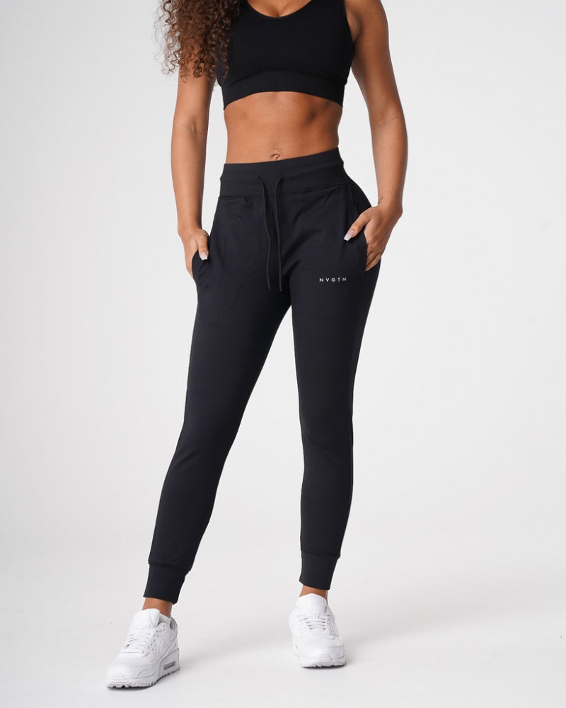 Women's NVGTN Solid Seamless Leggings Black | KUGA-27143