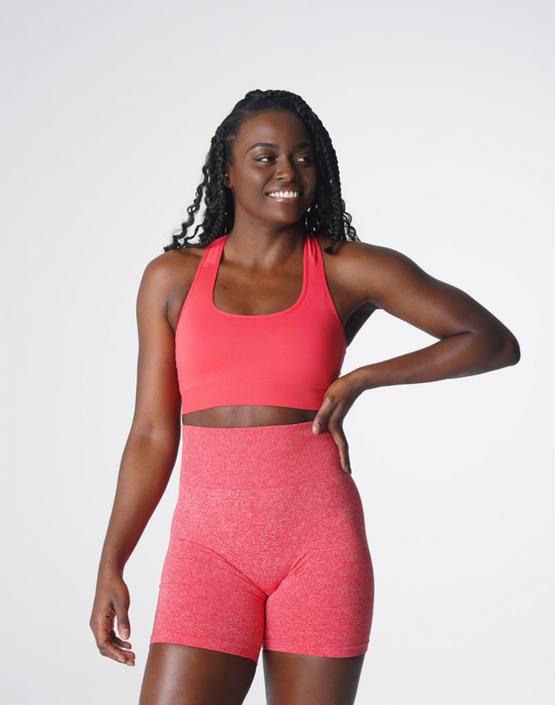 Women's NVGTN Surge Seamless Sports Bras Rose | XRCJ-41795