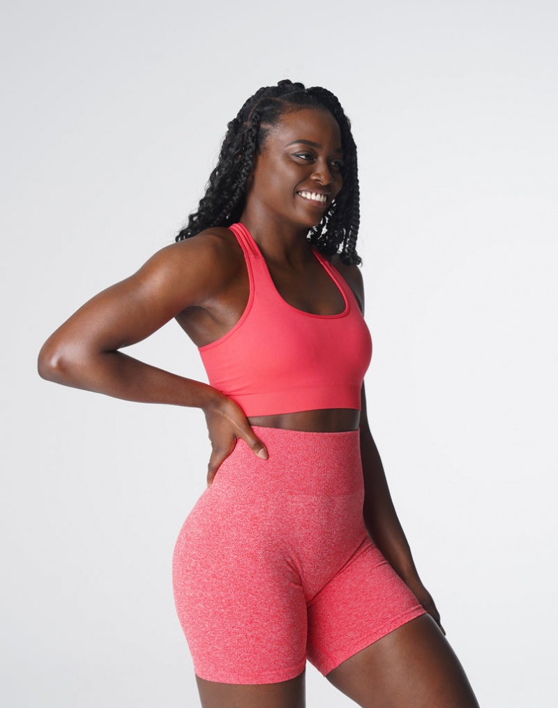 Women's NVGTN Surge Seamless Sports Bras Rose | XRCJ-41795