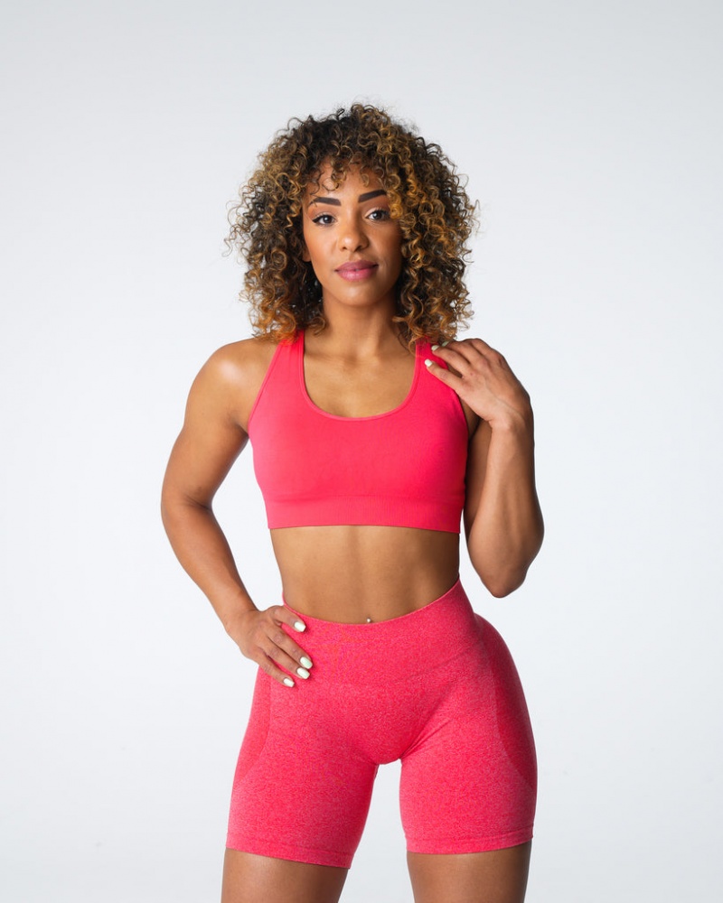 Women's NVGTN Thrive Seamless Sports Bras Rose | UIFE-24706