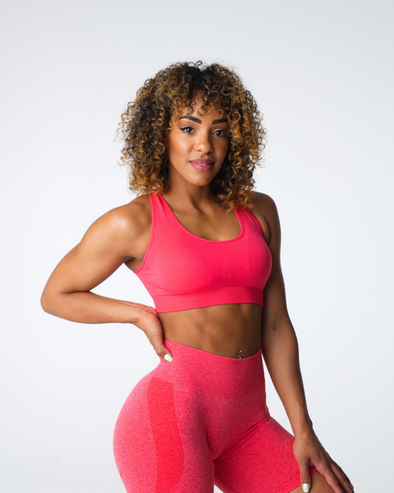 Women's NVGTN Thrive Seamless Sports Bras Rose | UIFE-24706